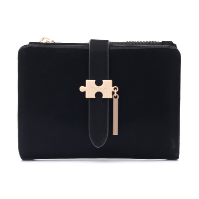 Brand Fashion Portofel scurt Poșetă pentru femei, plin de două ori, portofel pentru monede, pentru femei, cu card, Carteira mică