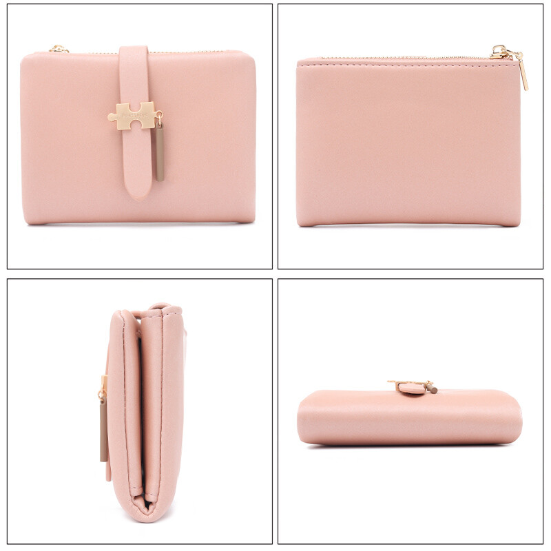 Brand Fashion Portofel scurt Poșetă pentru femei, plin de două ori, portofel pentru monede, pentru femei, cu card, Carteira mică