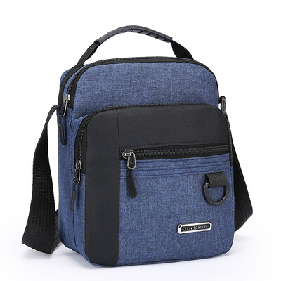 Geantă pentru bărbați de mare capacitate Geantă de umăr unică Rucsac impermeabil și rezistent la uzură Buzunare multiple pentru afaceri de afaceri