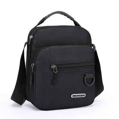 Geantă pentru bărbați de mare capacitate Geantă de umăr unică Rucsac impermeabil și rezistent la uzură Buzunare multiple pentru afaceri de afaceri