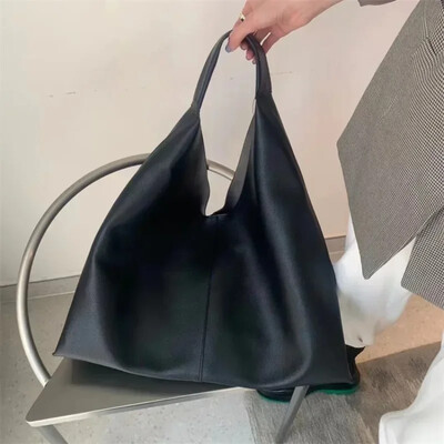 Tote pentru cumpărături Geantă de umăr ocazională pentru femei Poșetă de lux, genți de mână din piele moale, maro, de mare capacitate