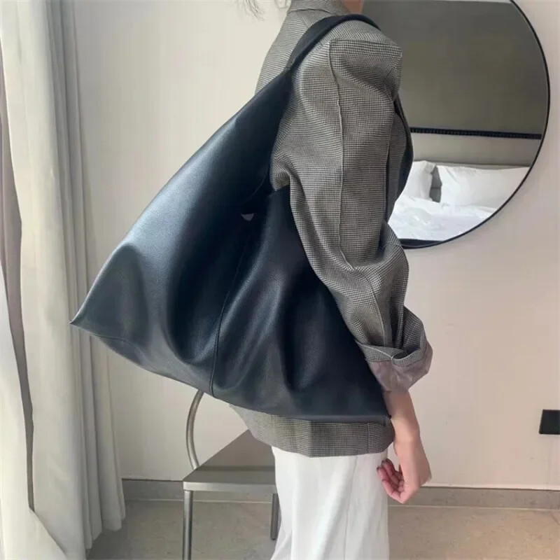 Tote pentru cumpărături Geantă de umăr ocazională pentru femei Poșetă de lux, genți de mână din piele moale, maro, de mare capacitate