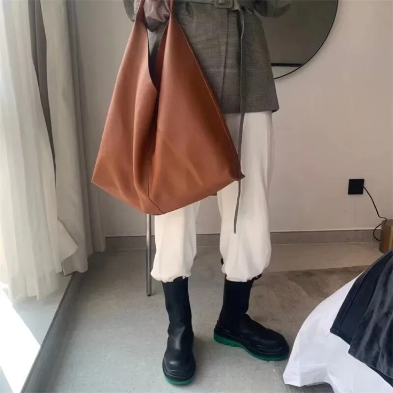 Tote pentru cumpărături Geantă de umăr ocazională pentru femei Poșetă de lux, genți de mână din piele moale, maro, de mare capacitate