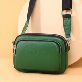 Geantă de umăr din piele naturală 100%, pentru femei, genți dreptunghiulare, genți de mână de designer de lux, pentru femei, Messenger 2025