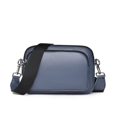 Geantă de umăr din piele naturală 100%, pentru femei, genți dreptunghiulare, genți de mână de designer de lux, pentru femei, Messenger 2025