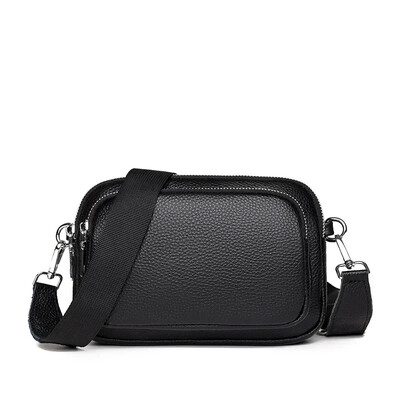 Geantă de umăr din piele naturală 100%, pentru femei, genți dreptunghiulare, genți de mână de designer de lux, pentru femei, Messenger 2025