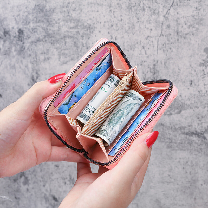 2024. gada jauna jauna maza somiņa sievietēm īss lāča rāvējslēdzējs lielas ietilpības mobilā tālruņa soma modes sajūga soma