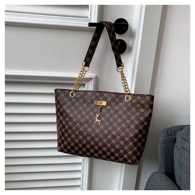 Genți de umăr noi din piele PU Genți de mână cu imprimare de mare capacitate Geantă de tote femei