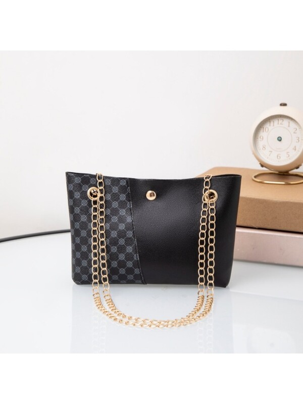 Geantă 2024, la modă nouă, la modă, cu imprimare cu buline, geantă tip găleată, cu un umăr, livrare dintr-o bucată