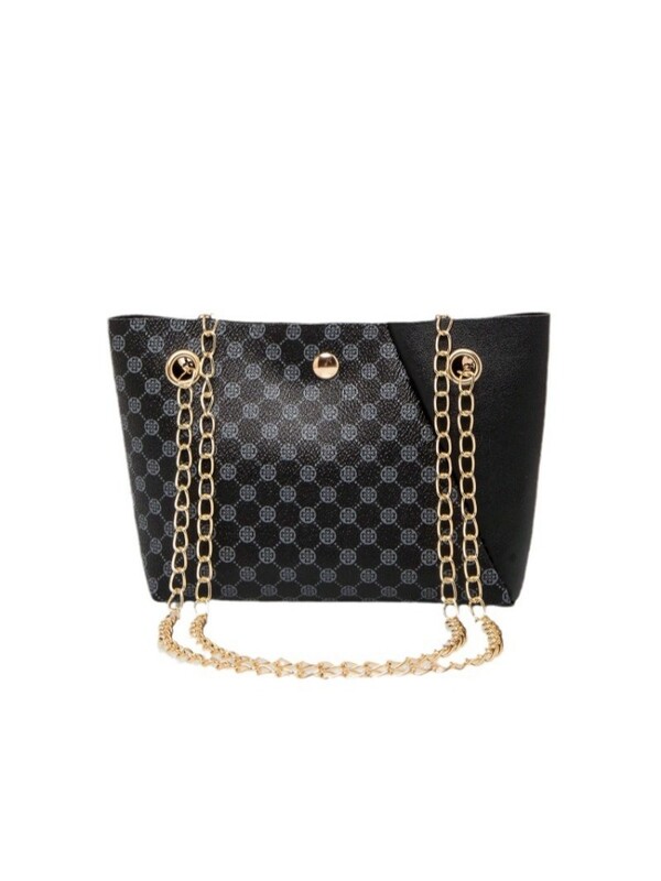 Geantă 2024, la modă nouă, la modă, cu imprimare cu buline, geantă tip găleată, cu un umăr, livrare dintr-o bucată