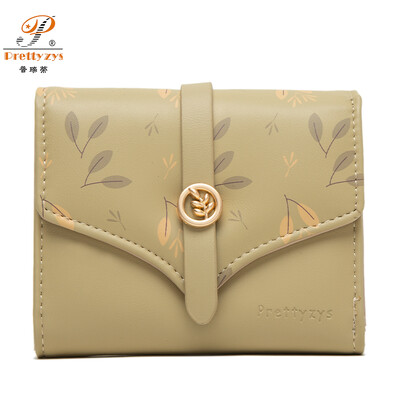 Portofel de femeie Portofel noi de imprimare pentru femei Poșetă scurtă de schimbare Geantă de mână pentru monede Carduri Numerar Piele PU Buzunar pentru monede Cartera Mujer