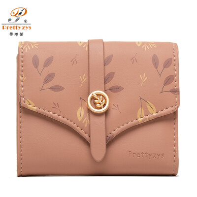 Portofel de femeie Portofel noi de imprimare pentru femei Poșetă scurtă de schimbare Geantă de mână pentru monede Carduri Numerar Piele PU Buzunar pentru monede Cartera Mujer