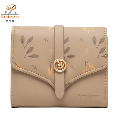 Portofel de femeie Portofel noi de imprimare pentru femei Poșetă scurtă de schimbare Geantă de mână pentru monede Carduri Numerar Piele PU Buzunar pentru monede Cartera Mujer