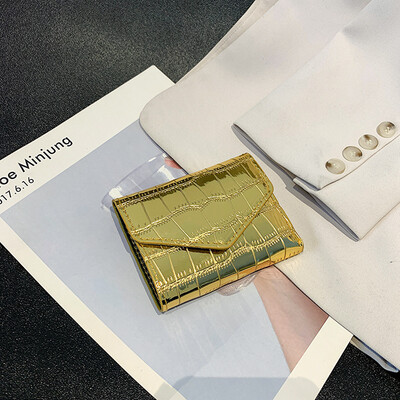 Moda simplă, trei ori, clipă scurtă, mini portofel pentru femei, portofel scurt, posetă pentru femei, cu mai multe carduri, multifuncțional, portmoneu