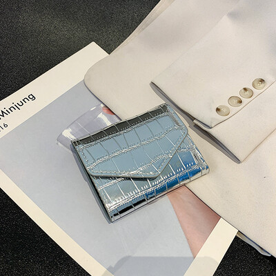 Moda simplă, trei ori, clipă scurtă, mini portofel pentru femei, portofel scurt, posetă pentru femei, cu mai multe carduri, multifuncțional, portmoneu