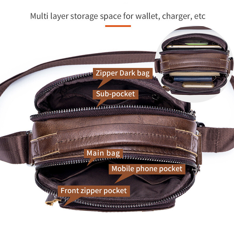 Zīmols 100% īstas ādas vīriešu plecu somas Messenger soma vīriešiem Crossbody Bags jauna Small Man Designer rokassomiņa Bolso Male