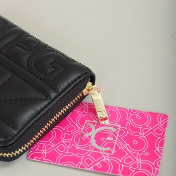 PG PATSY GARIS Fashion Classic Retro Ανδρικό και Γυναικείο Universal Wallet Letter Printed Portable Card Bag Zero Wallet