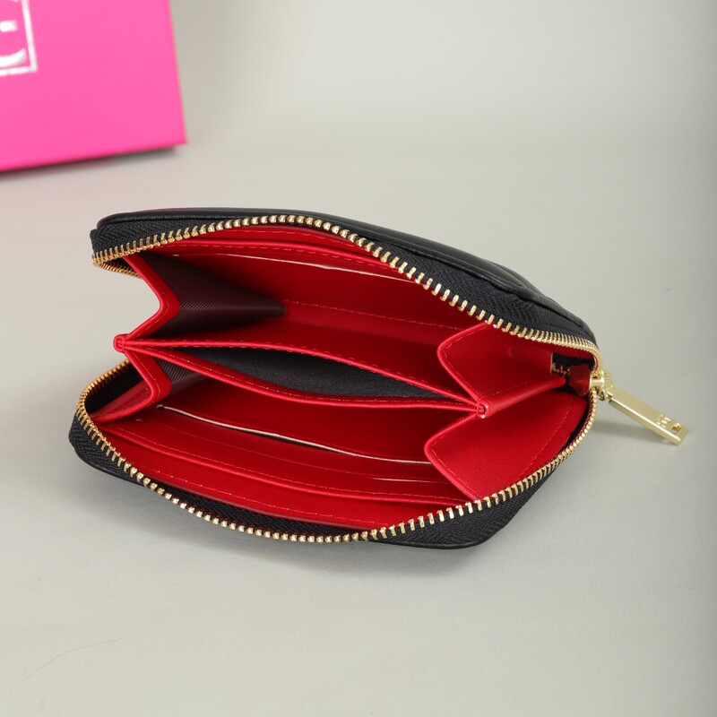 PG PATSY GARIS Portofel universal pentru bărbați și femei, la modă, clasică, retro, tipărită cu litere, geantă portabilă pentru card Portofel zero