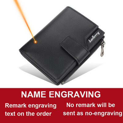 2024 portofele noi pentru femei Nume personalizat modă scurtă din piele PU de calitate Suport card clasic de femeie portofel cu fermoar pentru femei
