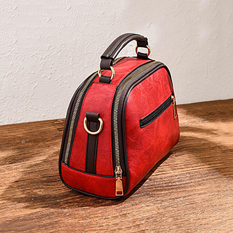 Geantă de umăr de epocă pentru femei, genți de mână de designer cu mâner superior, geantă Messenger din piele PU pentru femei, tote