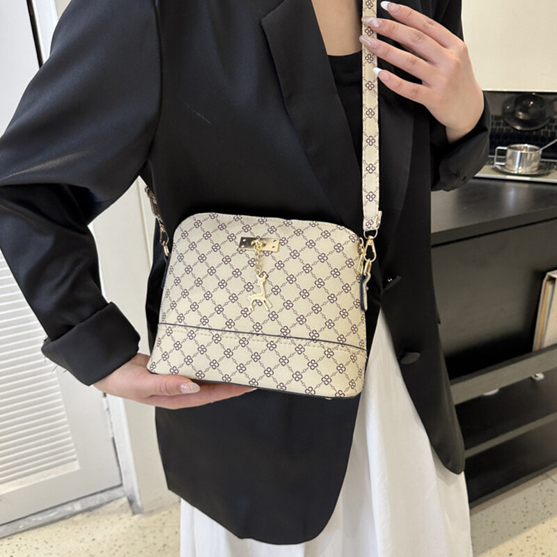 PU ādas sieviešu plecu soma Sieviešu briežu kulons rokassomas meitenei maza krusteniska soma Modes apvalka forma kurjera soma Bolsos