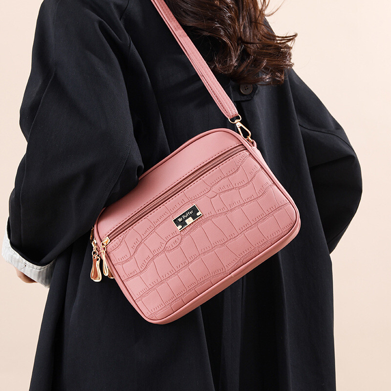 2024 de primăvară, nouă, simplă și de ultimă generație, geantă de lux ușoară pentru mama, versatilă, de mare capacitate, geantă de mână încrucișată.