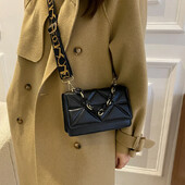 Genți de umăr mari de iarnă pentru femei, cu model de piatră, genți crossobdy din piele PU, marca roz, genți de mână, lanțuri, poșete pentru cumpărători