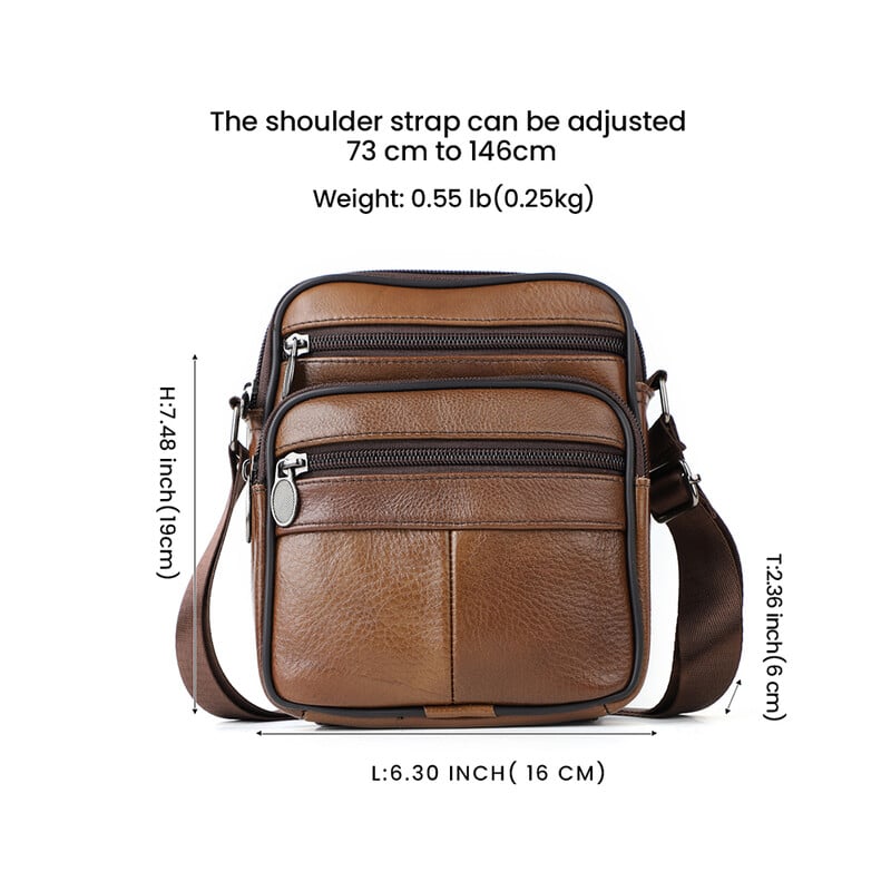 JOYIR vyriškos tikros karvės odos madingi krepšiai ant pečių Vintage Crossbody krepšys vyrams dizainerių pasiuntinių krepšys Kasdieniai rankinės krepšiai