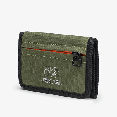 Japāņu stila neilona trīskāršu gadījuma maks vīriešiem vīriešiem sievietēm, jauniem jaunumiem naudas soma Maks ar rāvējslēdzēju monētas ID karšu turētāja somiņa