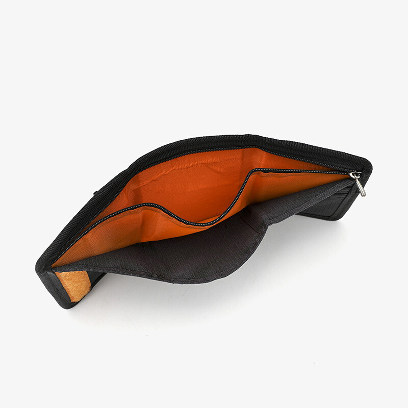 Japāņu stila neilona trīskāršu gadījuma maks vīriešiem vīriešiem sievietēm, jauniem jaunumiem naudas soma Maks ar rāvējslēdzēju monētas ID karšu turētāja somiņa