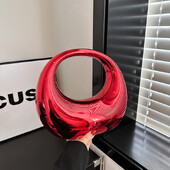 Genți de găluște din acrilic strălucitor pentru încheietura mâinii, la modă, pentru femei, poșetă și genți de mână, geantă de designer Сумка Женская