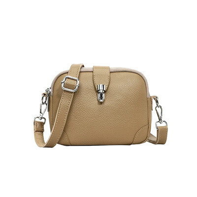 Design de buzunar cu 3 straturi Piele autentică Strat 100% piele de vacă Genți Messenger Femei Designer la modă Poșetă ocazională Portofel Sac A Main