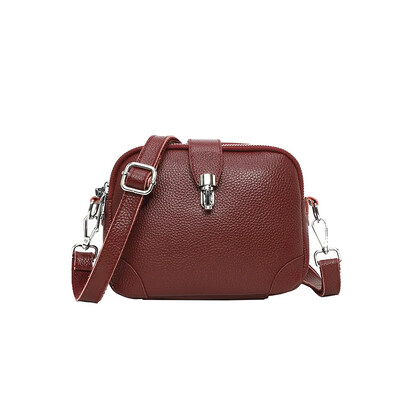 Design de buzunar cu 3 straturi Piele autentică Strat 100% piele de vacă Genți Messenger Femei Designer la modă Poșetă ocazională Portofel Sac A Main