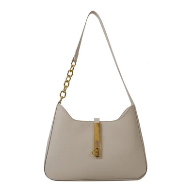 Geantă de umăr din piele PU de lux pentru femei, ocazional, genți de mână cu design uni, poșetă de marcă 2024, poșetă pentru cumpărători de modă, genți pentru femei