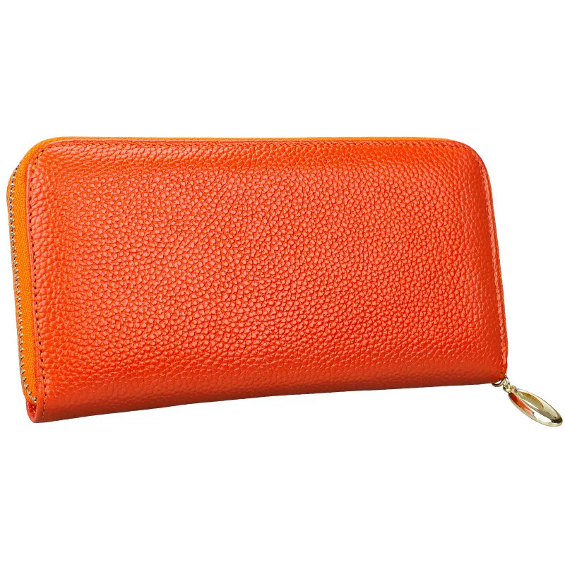 Portofel din piele naturală pentru femei Portofele pentru femei cu blocare RFID, cu fermoar de călătorie de mare capacitate, posetă pentru femei, portofele lungi pentru telefon