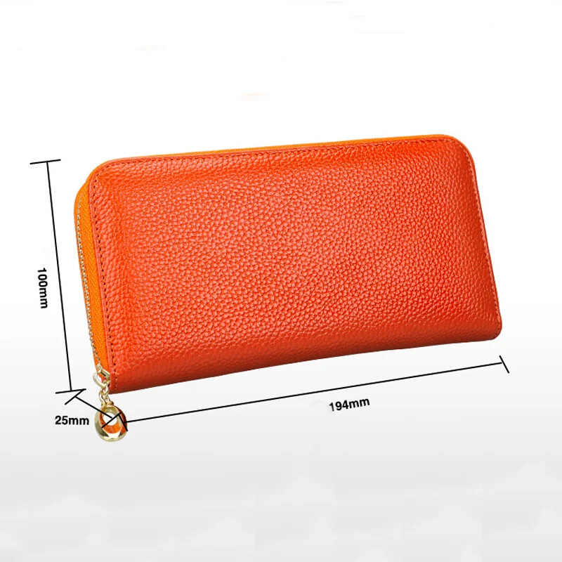 Portofel din piele naturală pentru femei Portofele pentru femei cu blocare RFID, cu fermoar de călătorie de mare capacitate, posetă pentru femei, portofele lungi pentru telefon