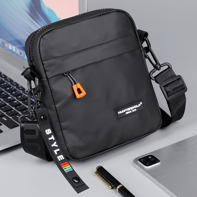 Mini geantă simplă pentru bărbați, geantă laterală pentru telefon, geantă de umăr din piele PU, impermeabilă, pentru afaceri, genți mici de tip Messenger