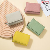 Portofele scurte RFID din piele autentică Suport card Geanta portabilă din piele de vacă cu fermoar mic Poșetă pentru bani pentru bărbați, femei, husă pentru căști