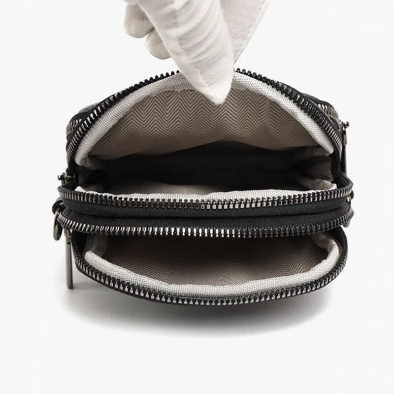 Jauns 100% īstas govs ādas Sieviešu ādas Mobilā telefona soma Crossbody Somas sievietēm Bag Designer Crossbody Bag Messenger Bags Sac