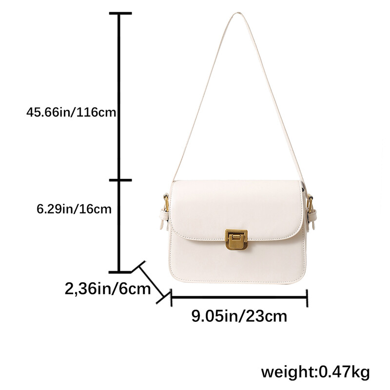 Geantă de umăr din piele PU pentru femei, geantă pătrată mică, marca tendinței 2024, geantă de designer de lux, genți de mesager de modă, ghiozdan vintage