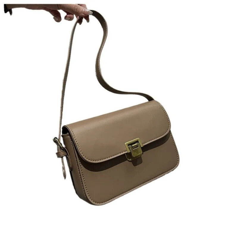 Geantă mică de gamă înaltă pentru femei 2024 stil nou cu textura de nișă Geantă populară pentru femei, cu un singur umăr, geantă pătrată mică