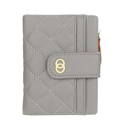 Portofel scurt pentru femei Portofel din piele PU cu fermoar Suporturi de carduri Geantă mică cu fermoar Poșetă pentru monede Portofele negre roșii pentru femei