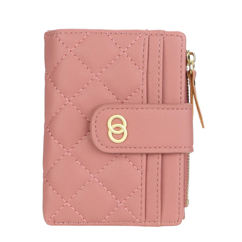 Portofel scurt pentru femei Portofel din piele PU cu fermoar Suporturi de carduri Geantă mică cu fermoar Poșetă pentru monede Portofele negre roșii pentru femei