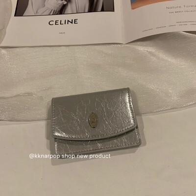 Korejas modes maka karte vienkrāsu sērijas vienkāršības monētu somiņa saldai meitenei āra pārnēsājamai bankas studenta kartes turētājam