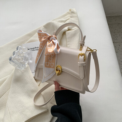 1 bucată de geantă pătrată mică de mână de culoare pură, geantă versatilă cu un singur umăr pentru femei care pot ține telefoane mobile