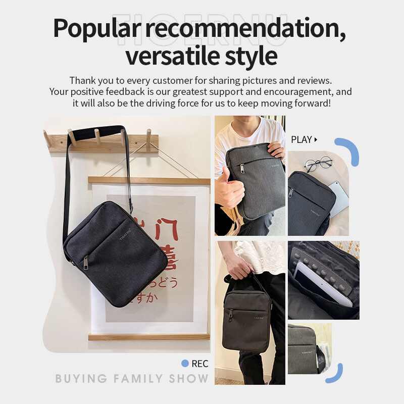 Garanție pe viață Geantă Messenger pentru bărbați Geantă de umăr impermeabilă pentru bărbați 9,7 11 inchi Geanta pentru IPad Geanta de afaceri pentru bărbați Geanta crossbody Slingbag