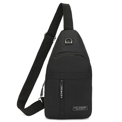 Vīriešu Oksfordas auduma Crossbody soma Jauna tendence krūšu soma Moderna un pārnēsājama plecu soma