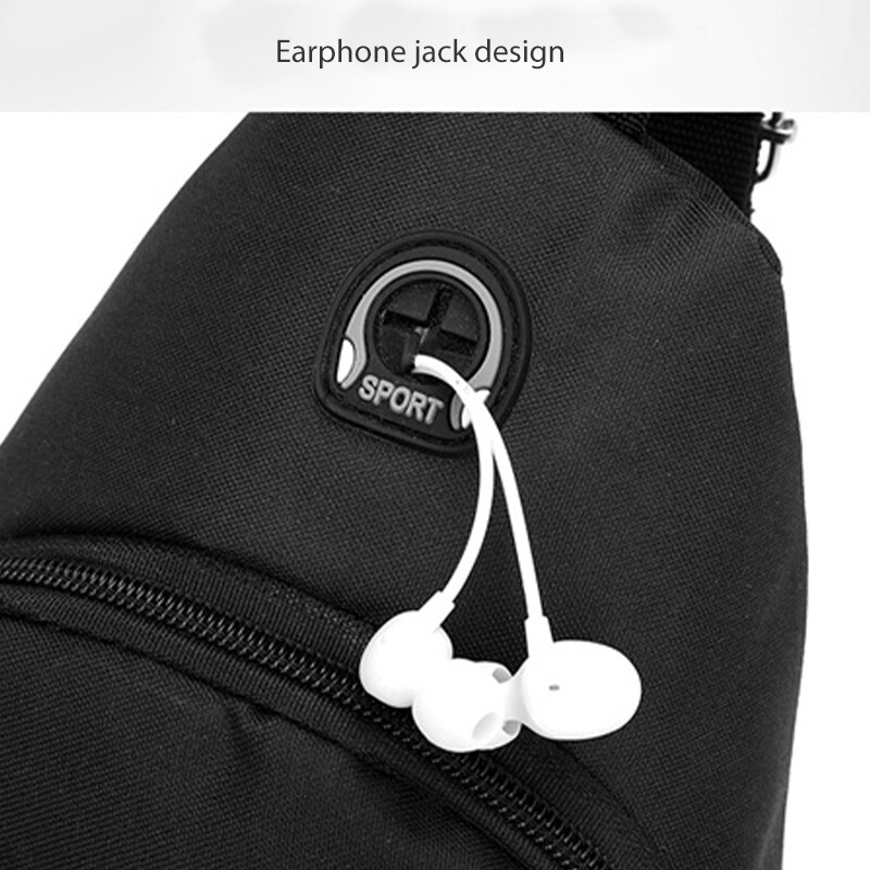 Geantă pentru bărbați din stofă Oxford pentru piept New Trend Geantă de umăr la modă și portabilă