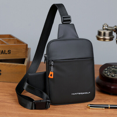 Moderna vīriešu plecu soma ar krūtīm, Oksfordas auduma krusteniska soma ikdienišķai diagonālai Day Tide maza kvadrātveida soma vīriešiem