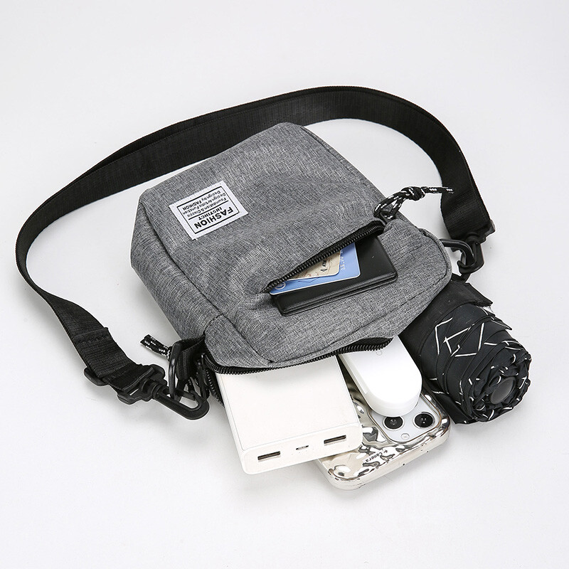 1PC ghiozdan pentru bărbați, la modă, din pânză Oxford, geantă de umăr, ocazională, încrucișată în diagonală, pentru mașină de mână, geantă pătrată mică